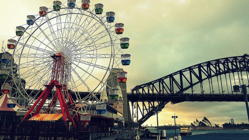 Giant wheel was successfully launched